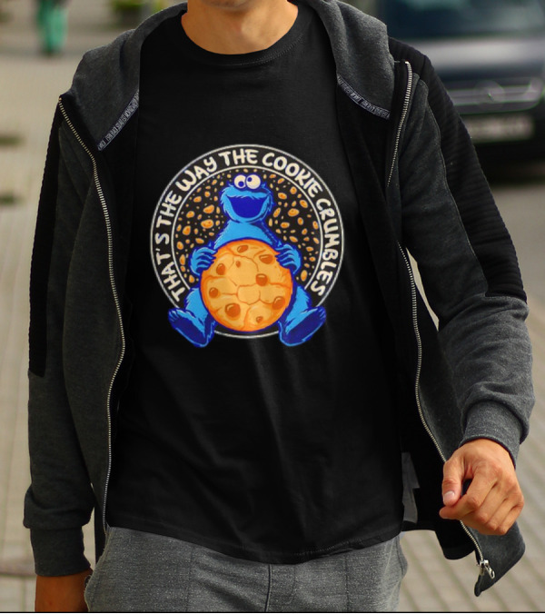 That’s The Way The Cookie Crumbles Blue Monster Holding Cookie T-Shirt