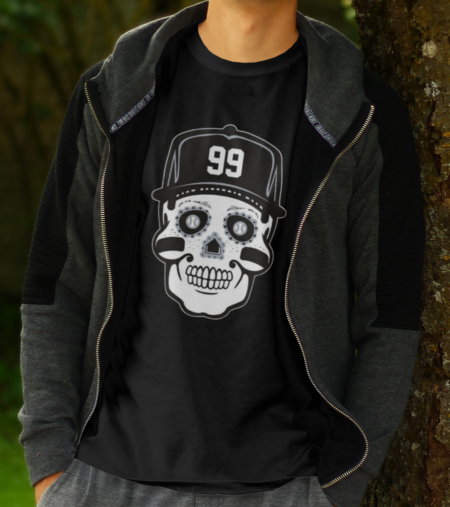 Aaron Judge 99 Sugar Skull Baseball T-Shirt