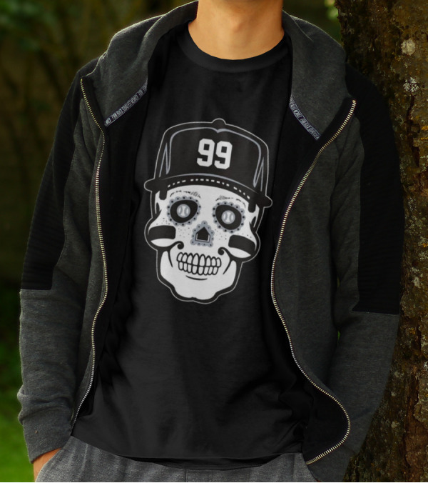 Aaron Judge 99 Sugar Skull Baseball T-Shirt