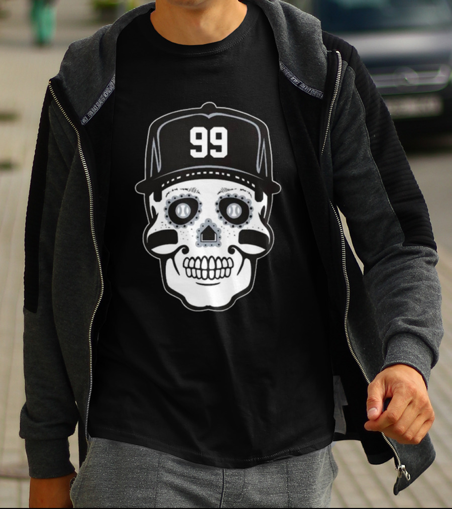 Aaron Judge 99 Sugar Skull Baseball T-Shirt
