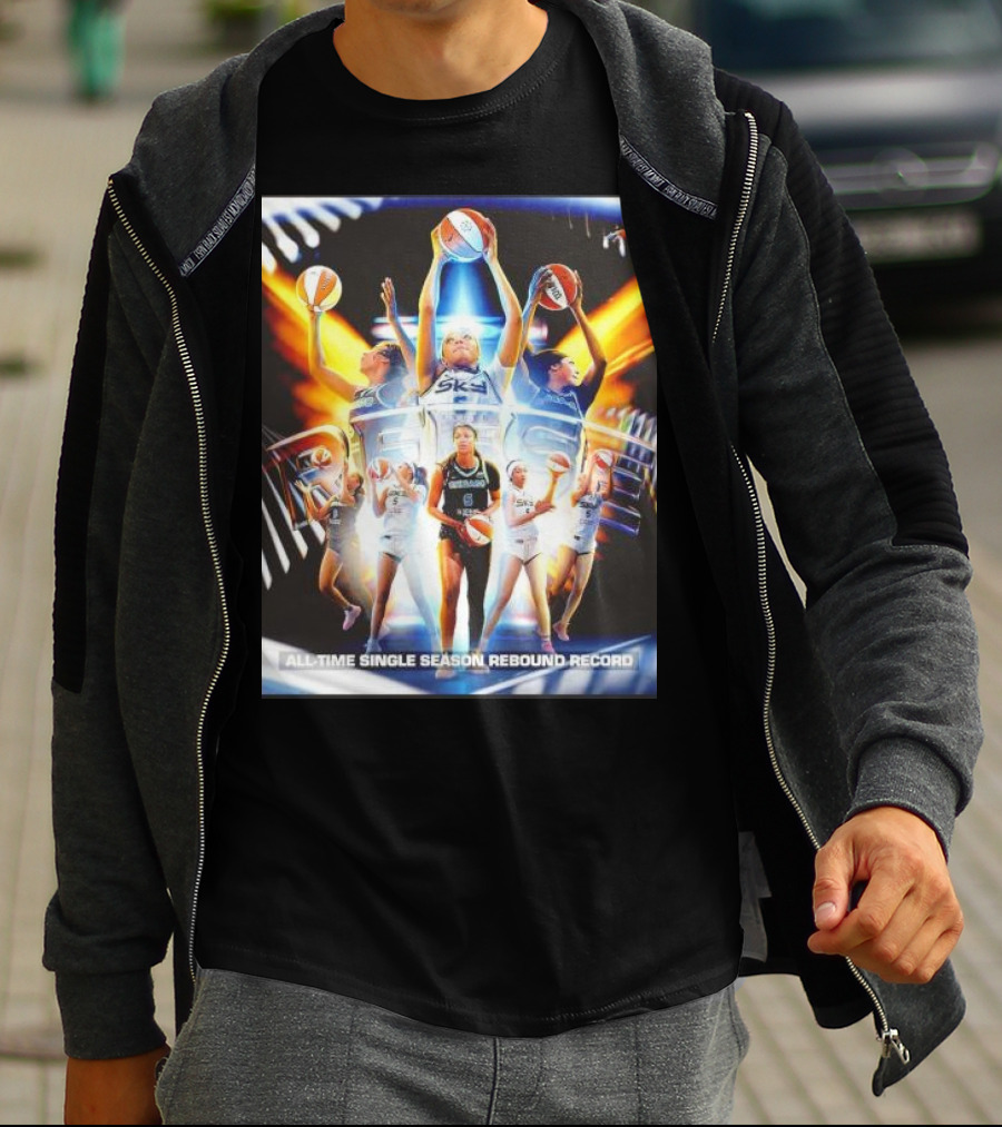 All-Time Single Season Rebound Record WNBA Angel Reese T-Shirt