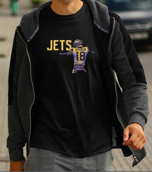 Anthony Edwards Jets Justin Jefferson Football Jersey 18 T-Shirt