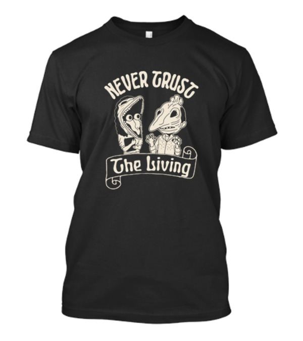 Beetlejuice Never Trust The Living Distorted Faces T-Shirt