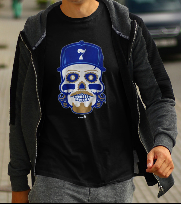 Bobby Witt Jr. Sugar Skull Baseball Cap T-Shirt