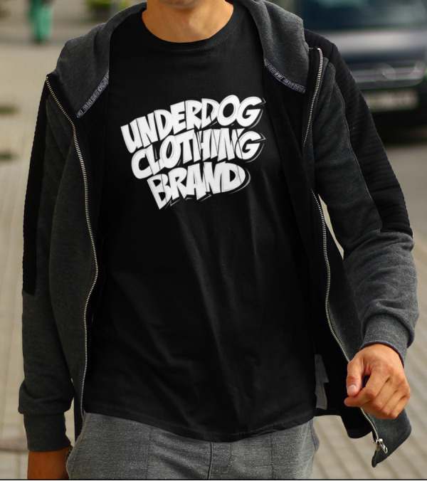 UNDERDOG CLOTHING BRAND Streetwear Bold Lettering T-Shirt