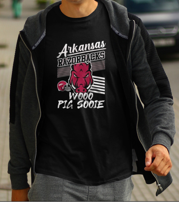 Arkansas Razorbacks Wooo Pig Sooie Team T-Shirt