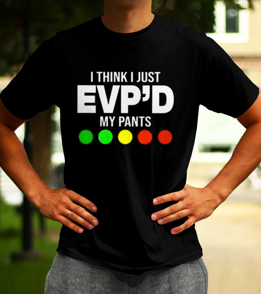 Greg Newkirk I Think I Just EVP’d My Pants Ghost Hunting Humor Paranormal Lights T-Shirt