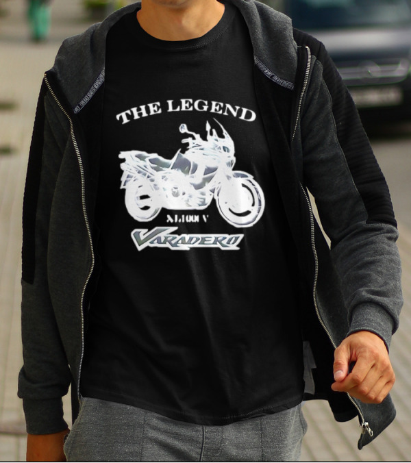 The Legend Varadero XL1000V Motorcycle Icon Text Highlight T-Shirt