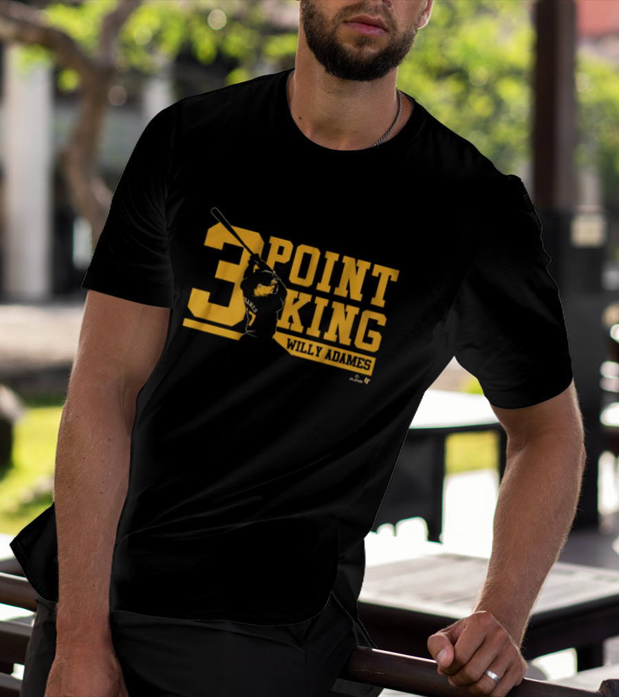 Willy Adames 3 Point King Baseball T-Shirt