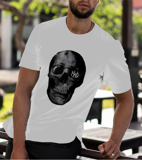 PWD Parkway Drive Dark Days 2012 Atlas Skull Image T-Shirt