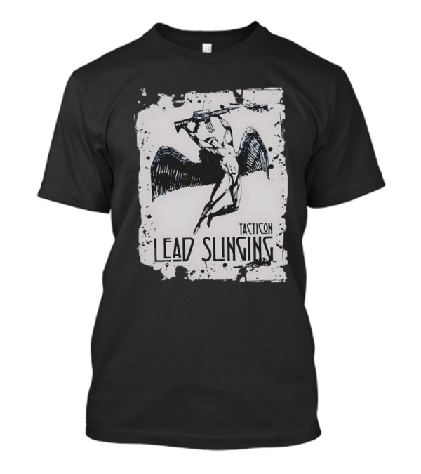 Tacticon Lead Slinging Angel With Rifle T-Shirt