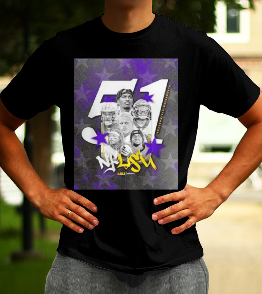 LSU Tigers NFLSU NFL Rosters Legends 51 Superstars T-Shirt