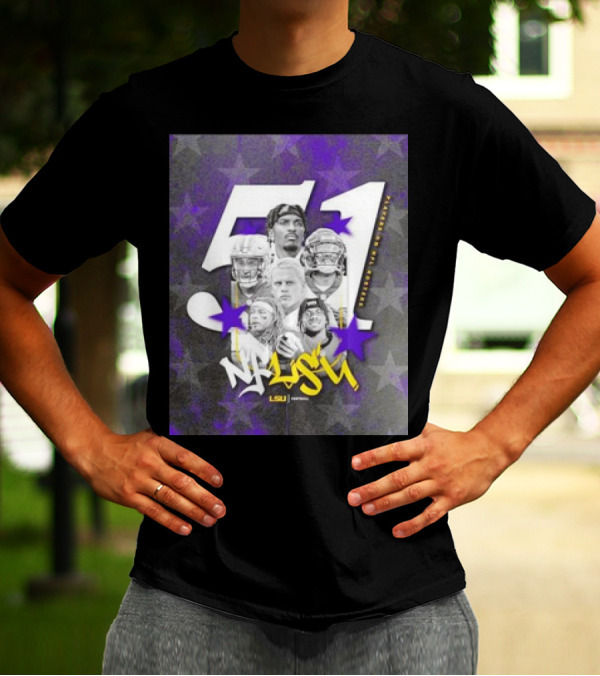 LSU Tigers NFLSU NFL Rosters Legends 51 Superstars T-Shirt