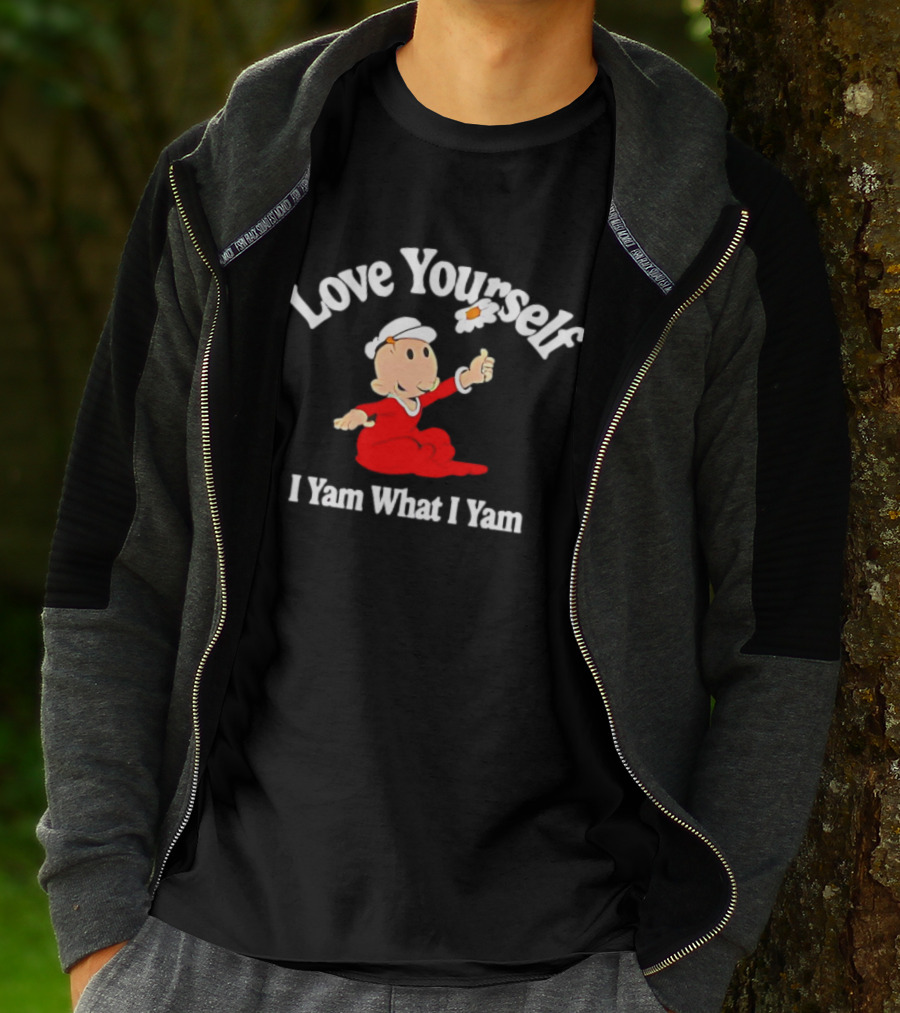 Popeye Love Yourself I Yam What I Yam Thumbs Up T-Shirt