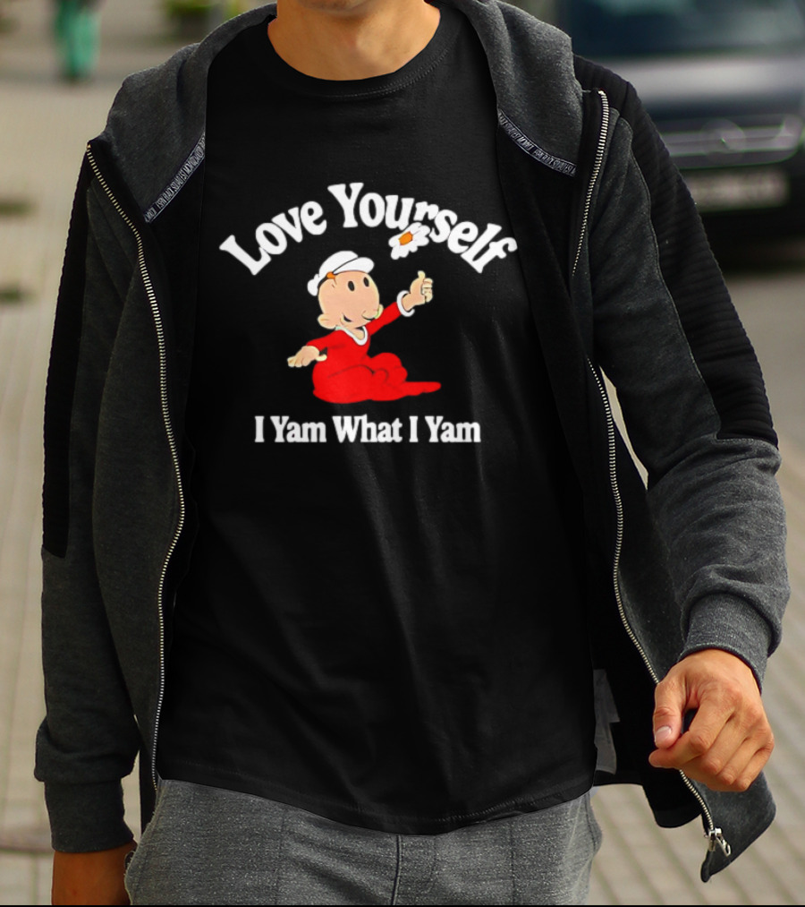 Popeye Love Yourself I Yam What I Yam Thumbs Up T-Shirt