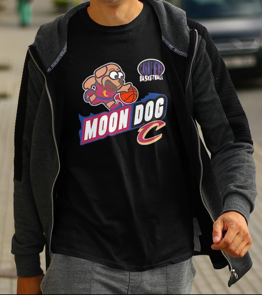 Cavaliers Basketball Moon Dog C T-Shirt