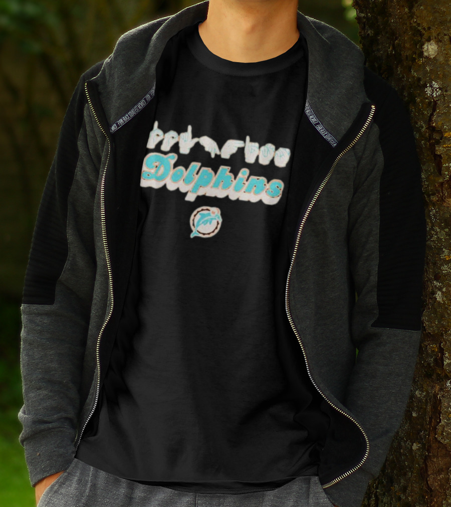 Miami Dolphins Love Hand Sign ASL T-Shirt