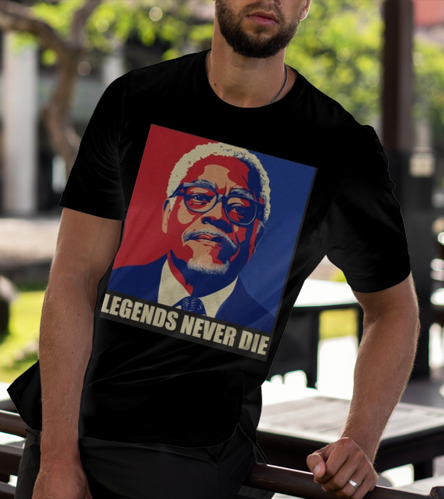 Rest In Peace James Earl Jones Legends Never Die Pioneering Icon Of Film And Stage T-Shirt