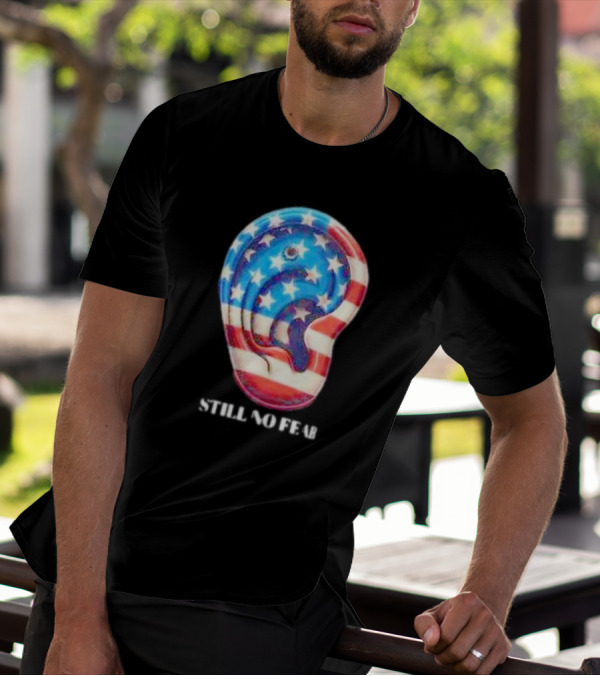 Still No Fear American Flag Ear T-Shirt
