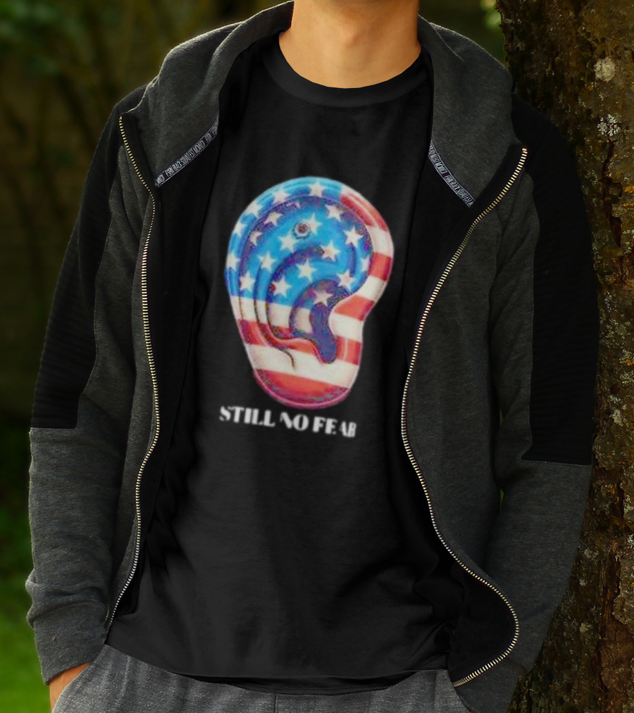 Still No Fear American Flag Ear T-Shirt