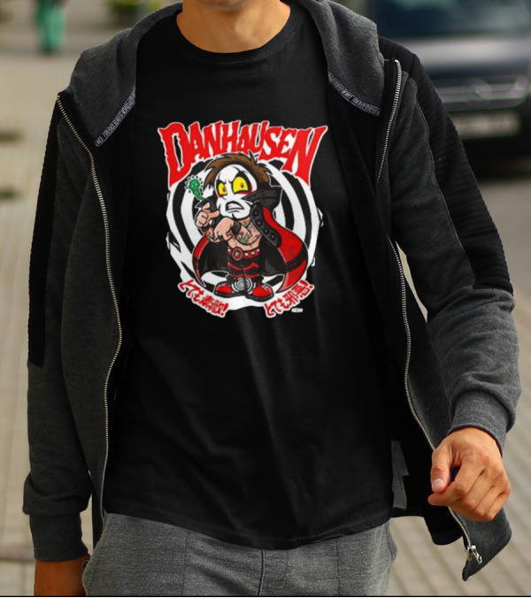 Danhausen Spiral Curse Character With Tattoo And Cape T-Shirt