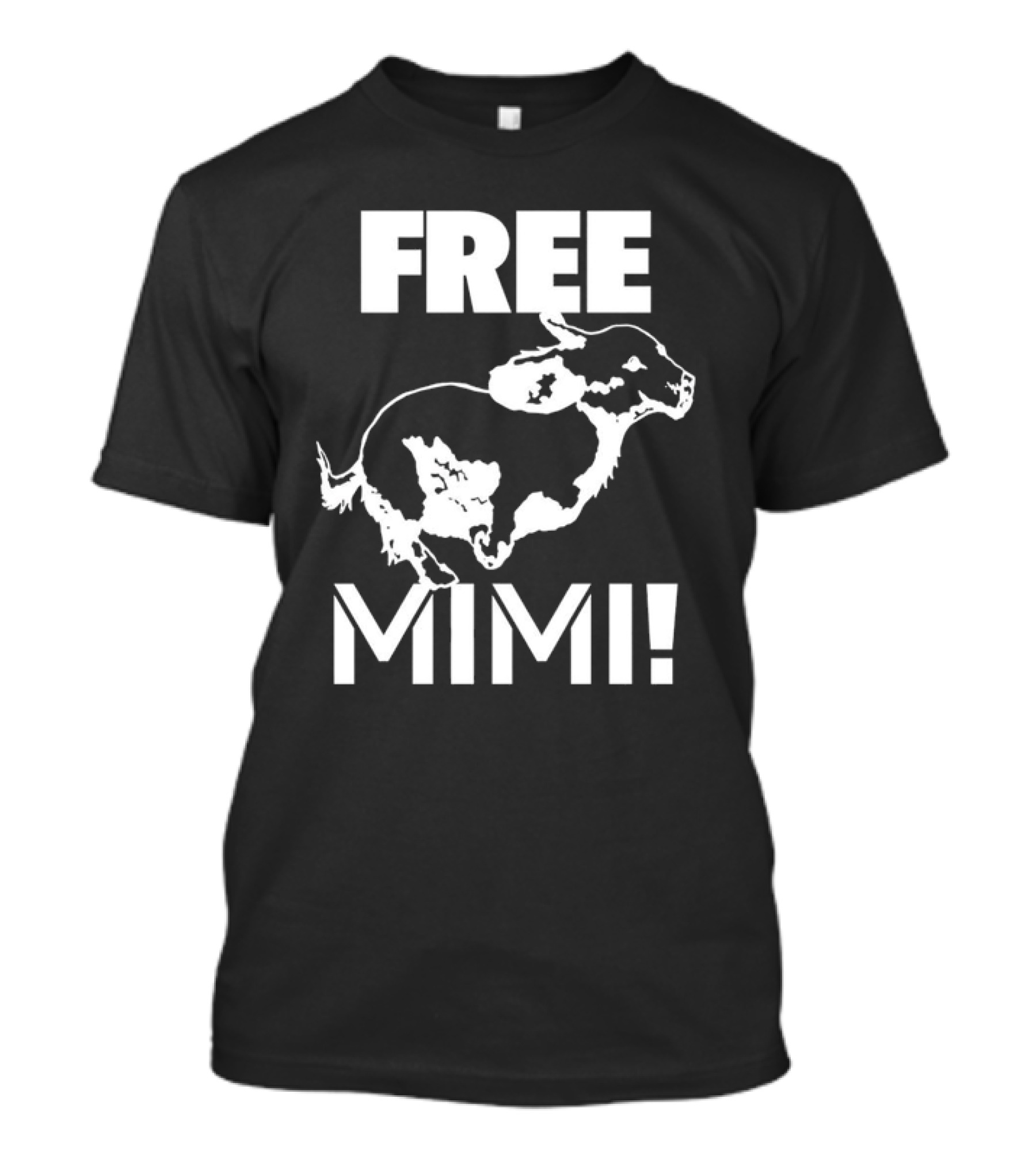 Free Mimi Running Cow T-Shirt