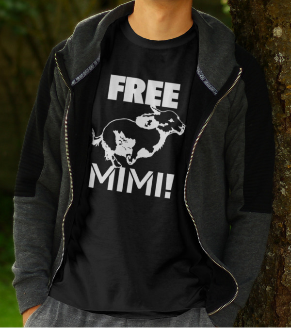 Free Mimi Running Cow T-Shirt