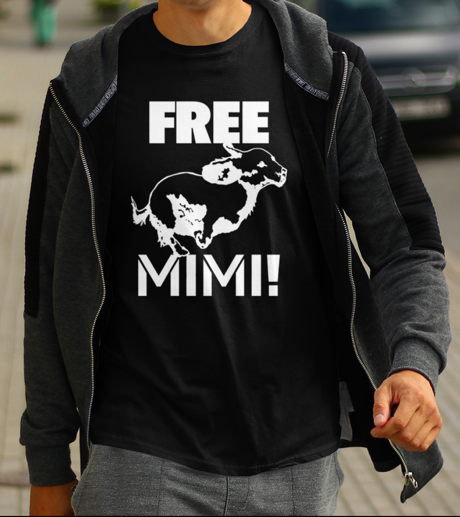 Free Mimi Running Cow T-Shirt