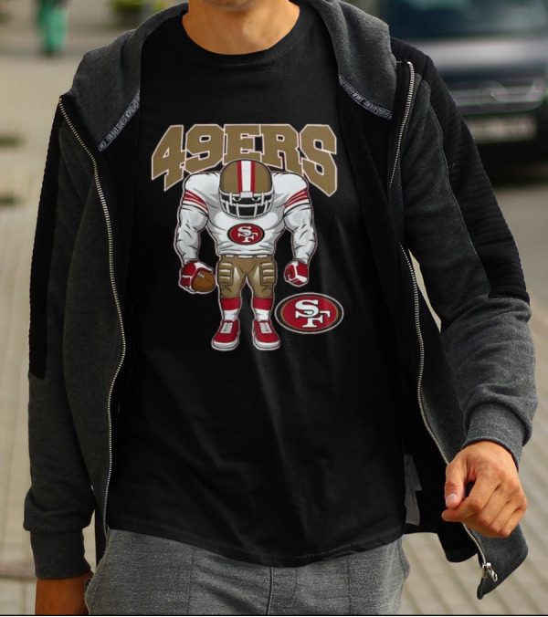 49ers NFL San Francisco 49ers Scarlet Brute Squad T-Shirt