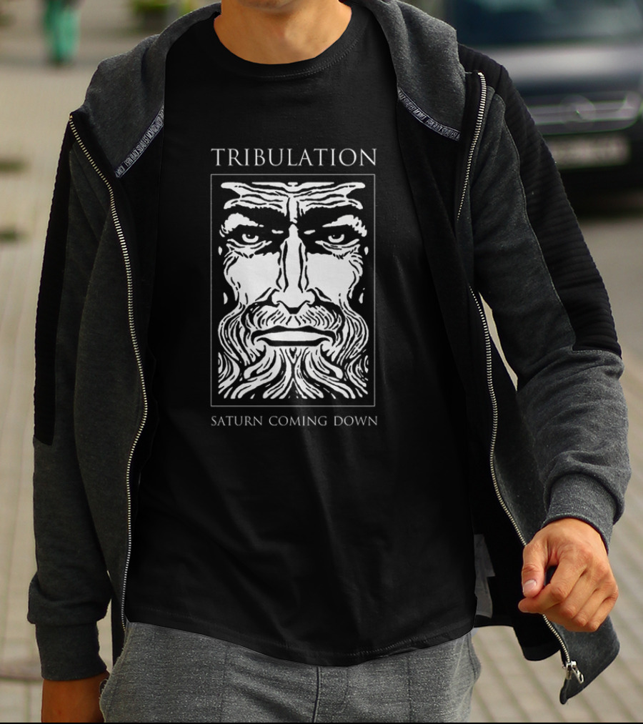 Tribulation Saturn Coming Down Mystical Face T-Shirt