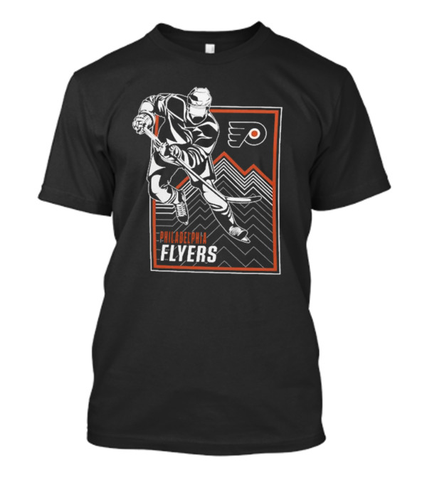 Philadelphia Flyers Hockey Player Graphic With Team T-Shirt