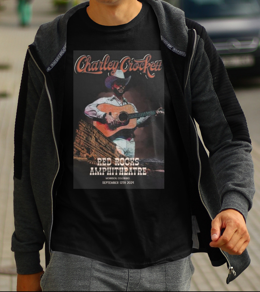 Charley Crockett Red Rocks Amphitheatre Morrison Colorado September 12th T-Shirt