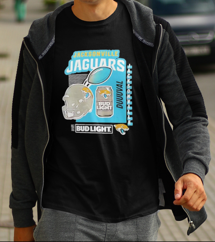 Jacksonville Jaguars Bud Light Football Duuuval Jacksonville T-Shirt