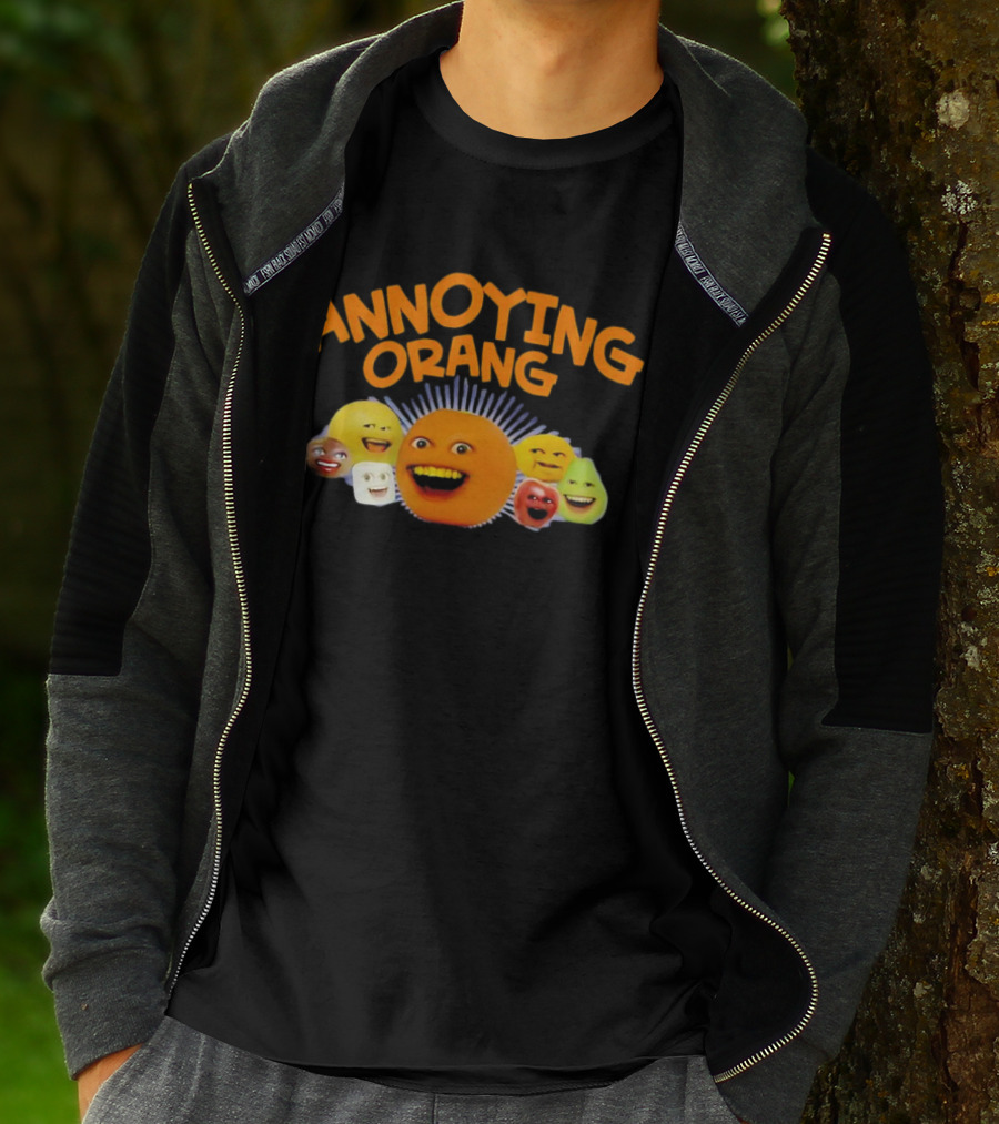 Annoying Orange Characters Faces Smile T-Shirt