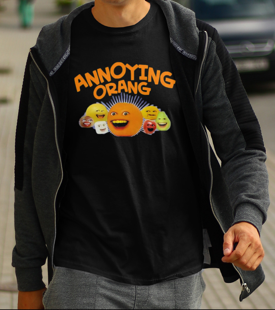 Annoying Orange Characters Faces Smile T-Shirt