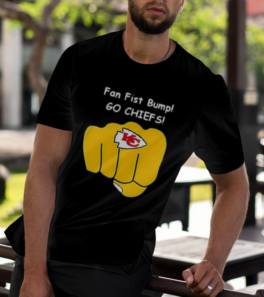 Fan Fist Bump Go Chiefs KC T-Shirt