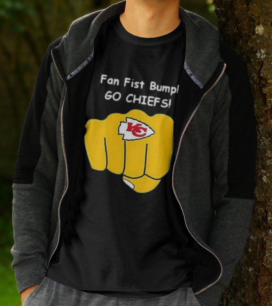 Fan Fist Bump Go Chiefs KC T-Shirt