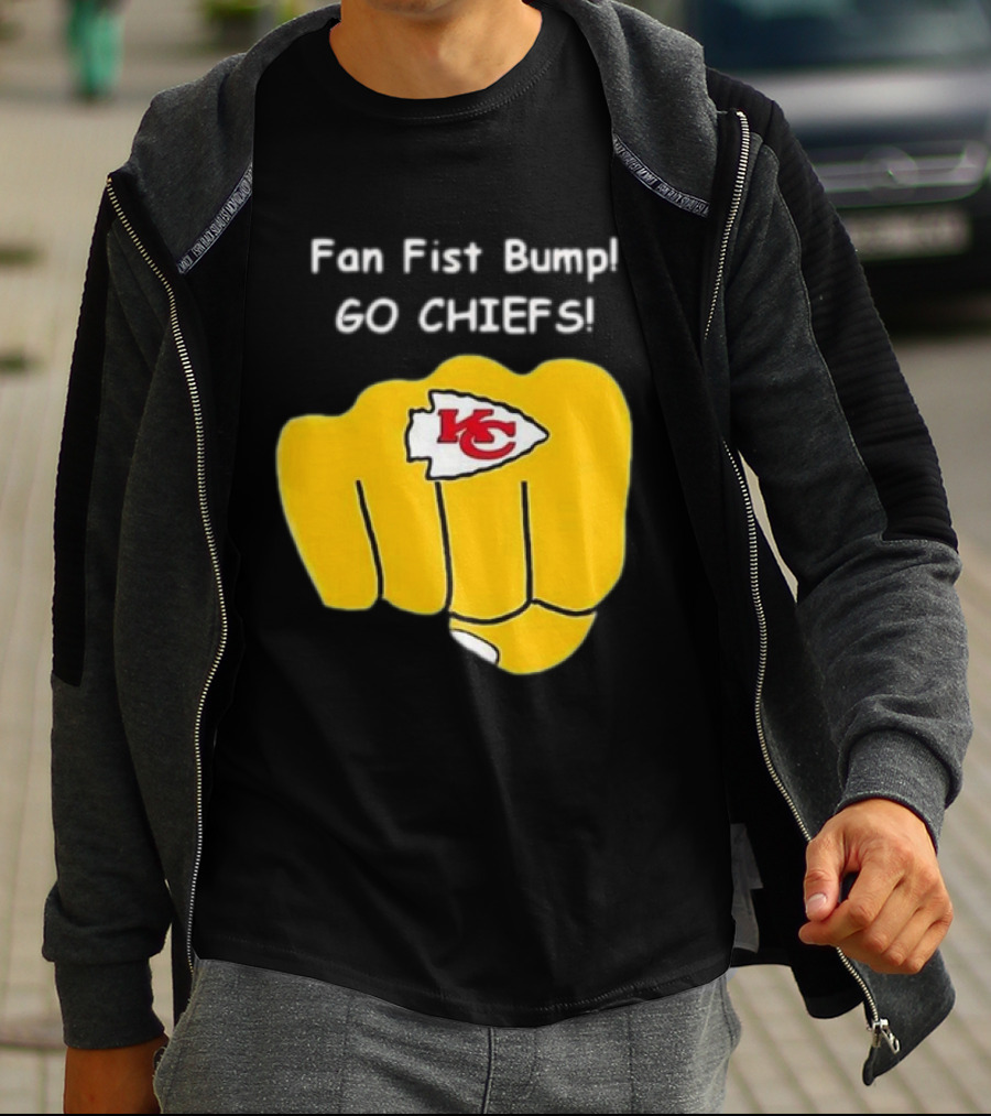 Fan Fist Bump Go Chiefs KC T-Shirt
