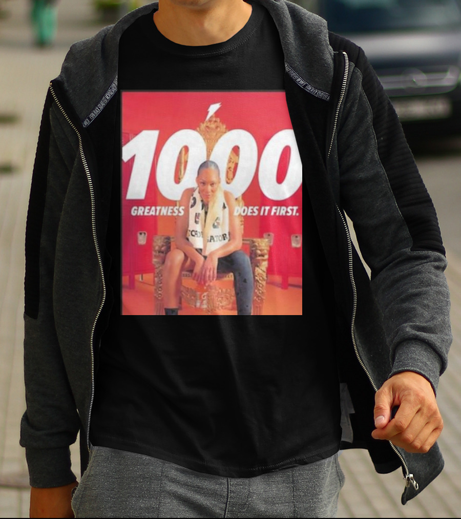 1000 Greatness Does It First A’ja Wilson Iconic Chair Sports Empowerment T-Shirt