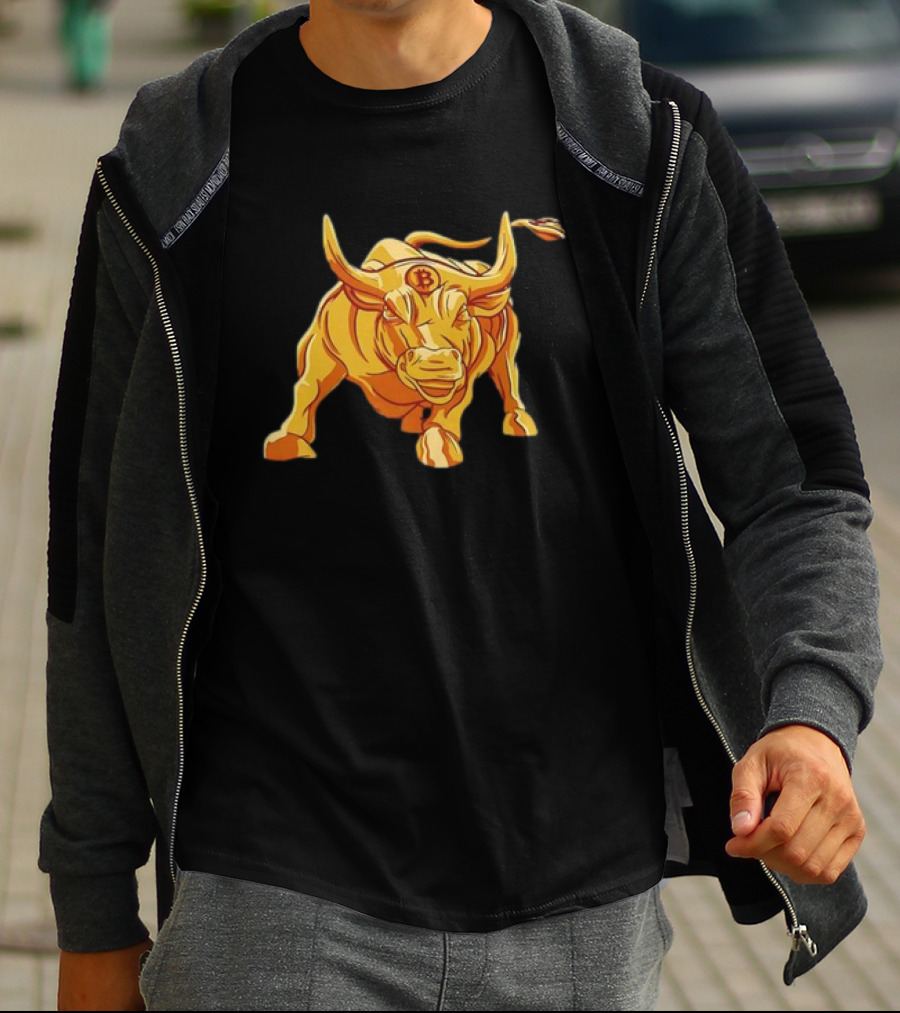 Bitcoin Crypto Bull Golden Btc T-Shirt