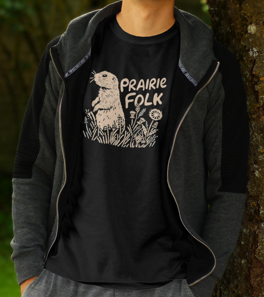 Prairie Folk Prairie Dog And Wildflowers September 24 T-Shirt