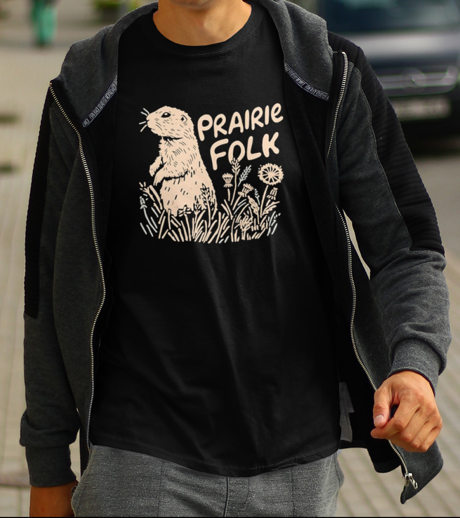 Prairie Folk Prairie Dog And Wildflowers September 24 T-Shirt