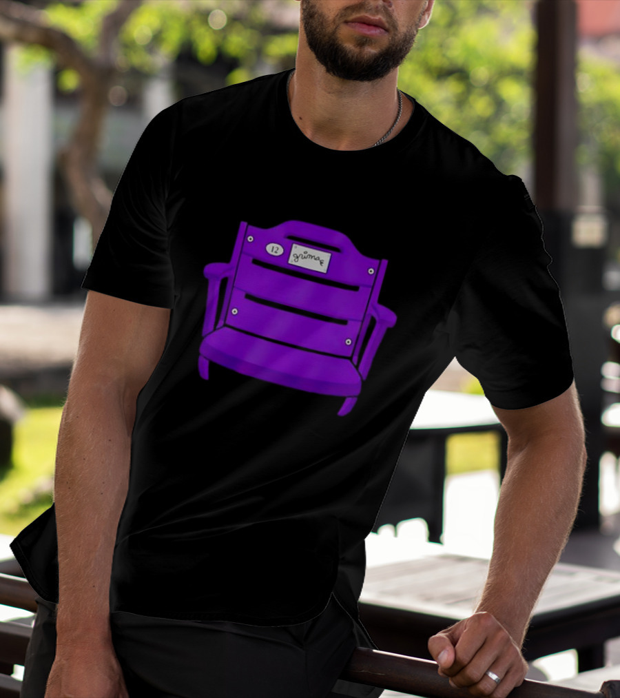 Athlete Logos Purple Stadium Chair Grimey 12 T-Shirt