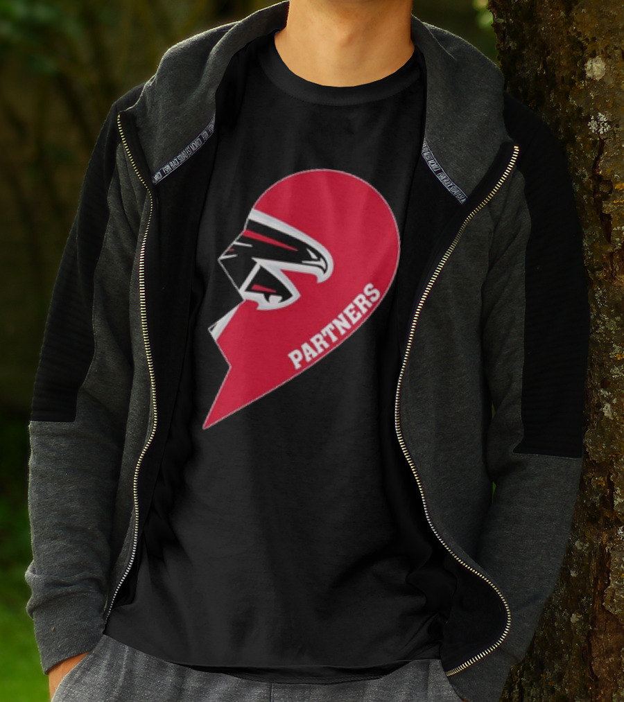 Atlanta Falcons Half Heart Partners T-Shirt