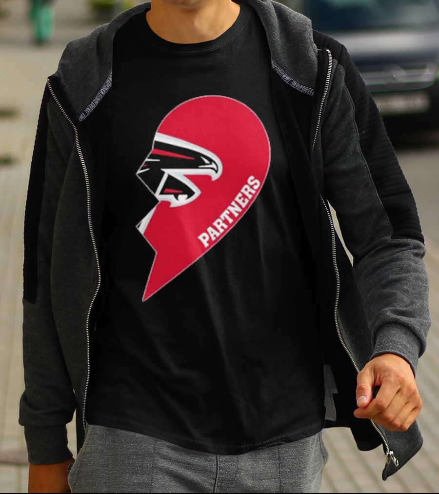 Atlanta Falcons Half Heart Partners T-Shirt
