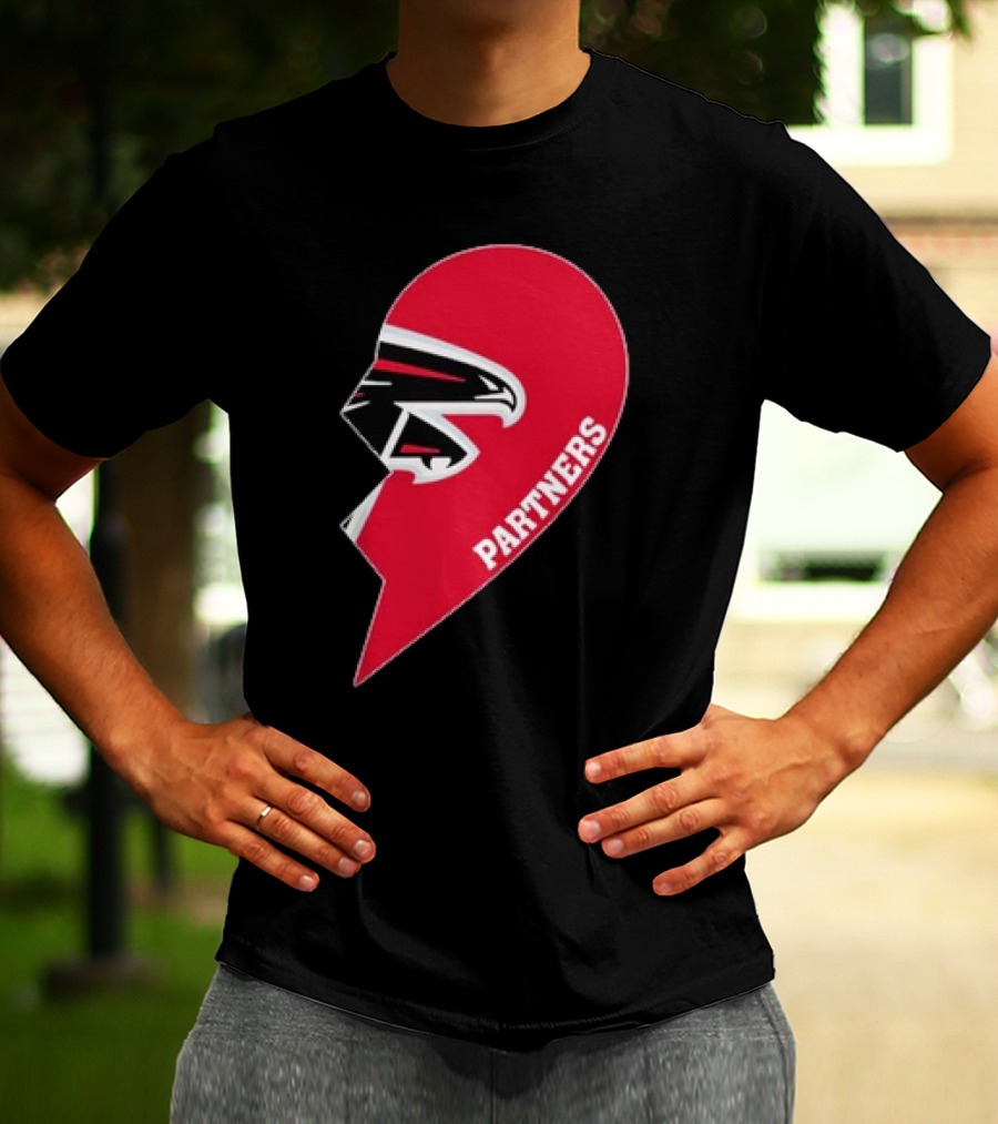 Atlanta Falcons Half Heart Partners T-Shirt
