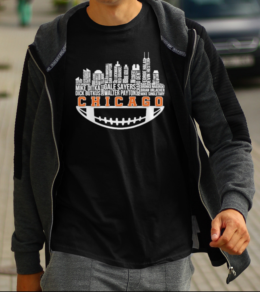 Chicago Football City Legends Skyline T-Shirt