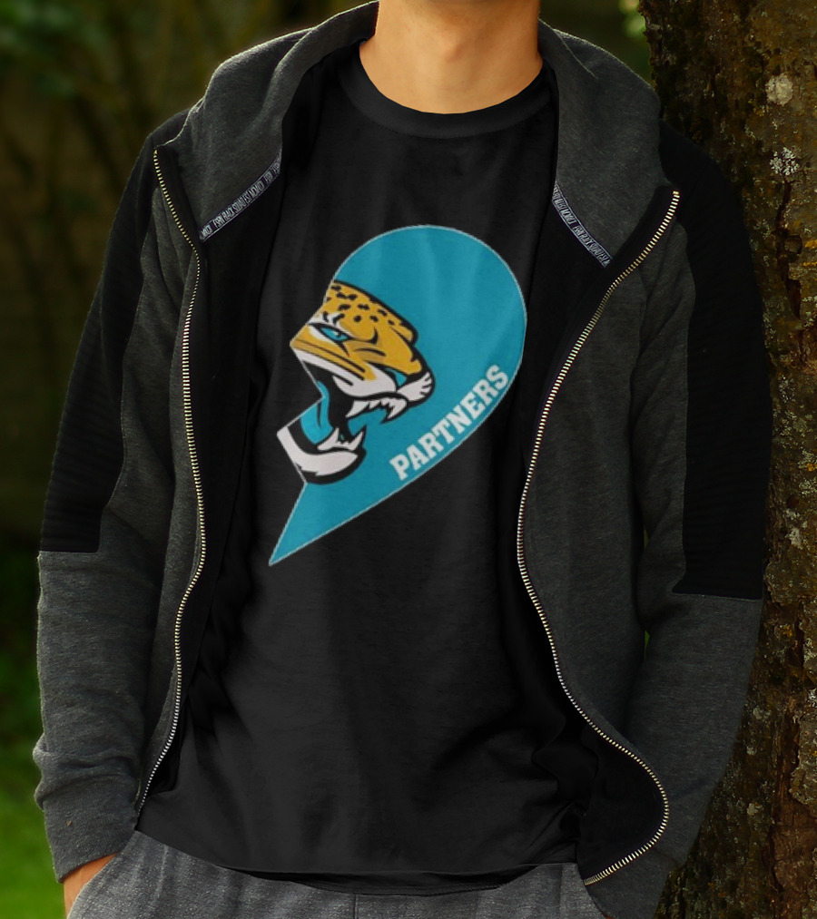 Jacksonville Jaguars Partners Half Heart T-Shirt