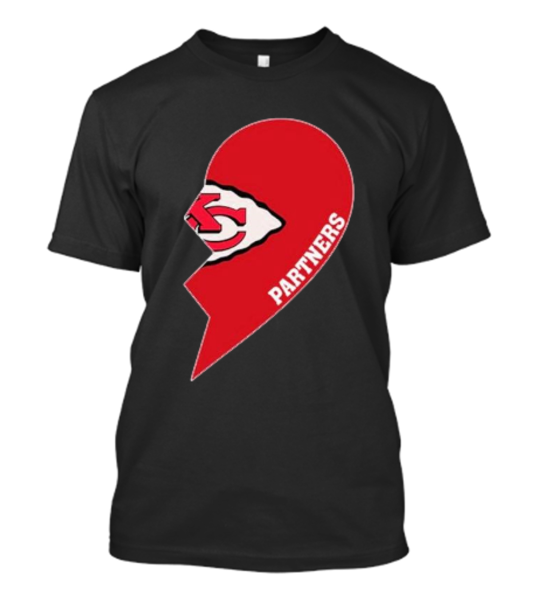 Kansas City Chiefs Partners Half Heart T-Shirt