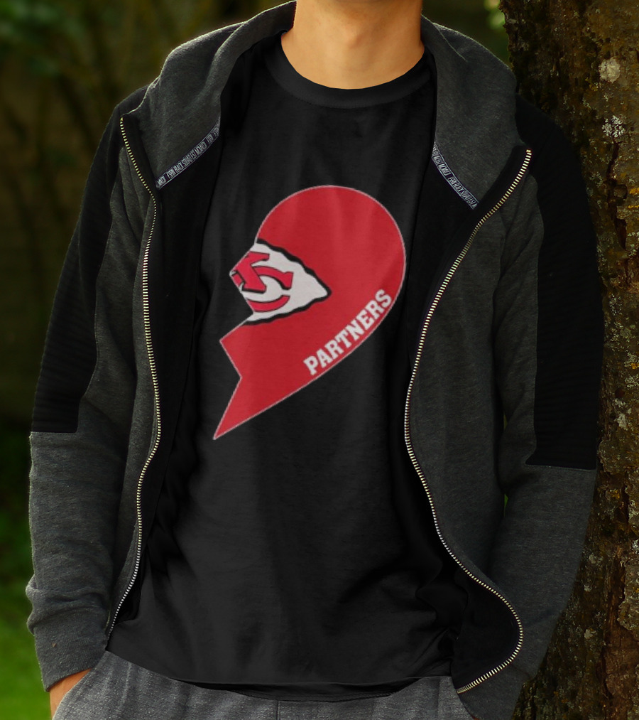 Kansas City Chiefs Partners Half Heart T-Shirt
